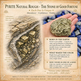 Pyrit Natural Rough - Lyckans sten