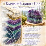 Rainbow Fluorite Point 👉 70% afsláttur