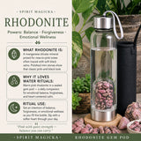Μπουκάλι νερού Rhodonite Gem Pod 💧