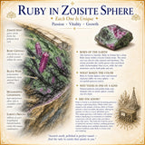 Ruby í Zoisite Sphere