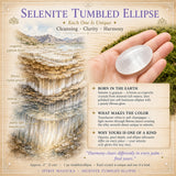 Selenite Ellipse steinar
