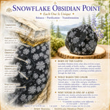 Snowflake Obsidian Point
