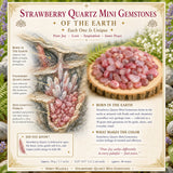 Strawberry Quartz Mini gimsteinar (50 grömm / 1.7oz. Lot)