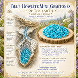 Blauer Howlith Mini-Edelstein (50 Gramm / 1,7 Unzen Lot)