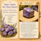 Charoite tumlet sten