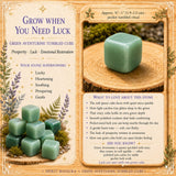 Cube roulé en aventurine verte