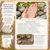 Clear Quartz Mini Gemstones (50 γραμμάρια / 1,7 oz. Παρτίδα)