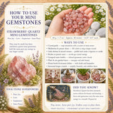 Strawberry Quartz Mini gimsteinar (50 grömm / 1.7oz. Lot)