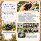 Svartir Tourmaline Mini gimsteinar (50 grömm / 1,7 oz. Lot)