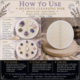 Selenitt Flower Of Life Chakra Alignment Cleansing Disk