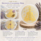 Selenite Chakra Flower of Life Cleansing Disk