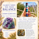 Rainbow Fluorite Point 👉 70% afsláttur