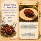 Red Tigers Eye Tumbled Ellips