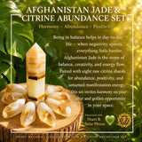 Αφγανιστάν Jade Balance & Citrine Abundance Set