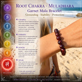7-stykki Mala Bead Armband Chakra Set (armband fyrir hvert Chakra)