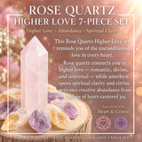 Σετ 7 τεμαχίων Rose Quartz Higher Love