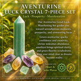 Σετ 7 τεμαχίων Aventurine Luck Crystal