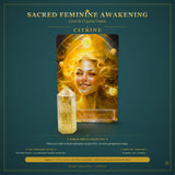 🌙 Sacred Feminine Awakening Oracle Deck & 13 Crystal altaris Set