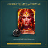 🌙 Sacred Feminine Awakening Oracle Deck & 13 Crystal altaris Set