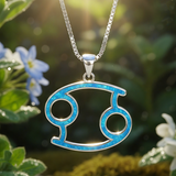 ♋ Cancer Opal Zodiac Necklace – June 21 to July 22