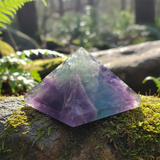 Multicolor Fluorite Pyramid - Small