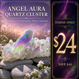Angel Aura Quartz Cluster 👉 75% afsláttur