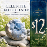 Celestite Geode Cluster 👉 75% afsláttur af 1-dags kynningu