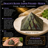 Dragon's Blood Jasper Pyramid - Medium