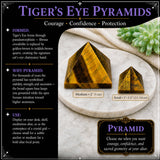 Tiger's Eye Pyramids