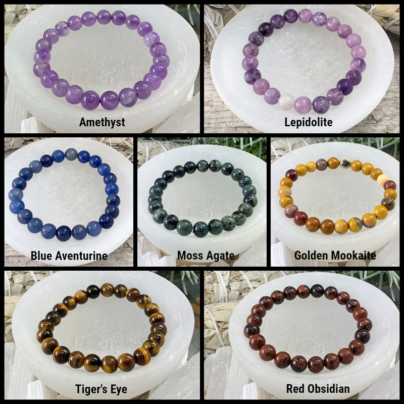 Seven Chakra Stone Bracelet (7-Piece Set)