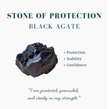 Crystal Animal Spirit Totems: Black Agate Elephant