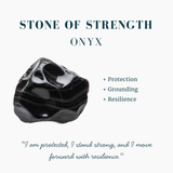 Classic Black Onyx Silver Stud Earrings