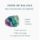 Multicolor Fluorite Pyramid - Small