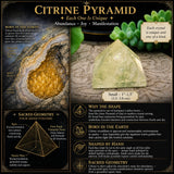 Citrine Pyramid - Lítill