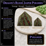 Dragon's Blood Jasper Pyramid - Medium