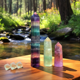 Sacred Fluorite & Amethyst Energy Set - Black Friday Sale 70% Off