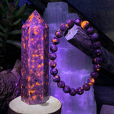 Yooperlite - The Stone the Glows + Mala armbandssett 👉 70% afsláttur