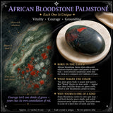 Afrikansk Bloodstone Palmstone