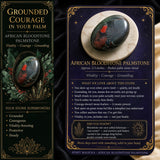 Afrikansk Bloodstone Palmstone