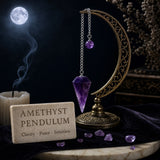 Κολιέ με κρεμαστό κόσμημα από Amethyst Macrame