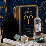 ♈ Κριός - 21 Μαρτίου - 19 Απριλίου - Zodiac Crystal Fusion Σετ με θήκη