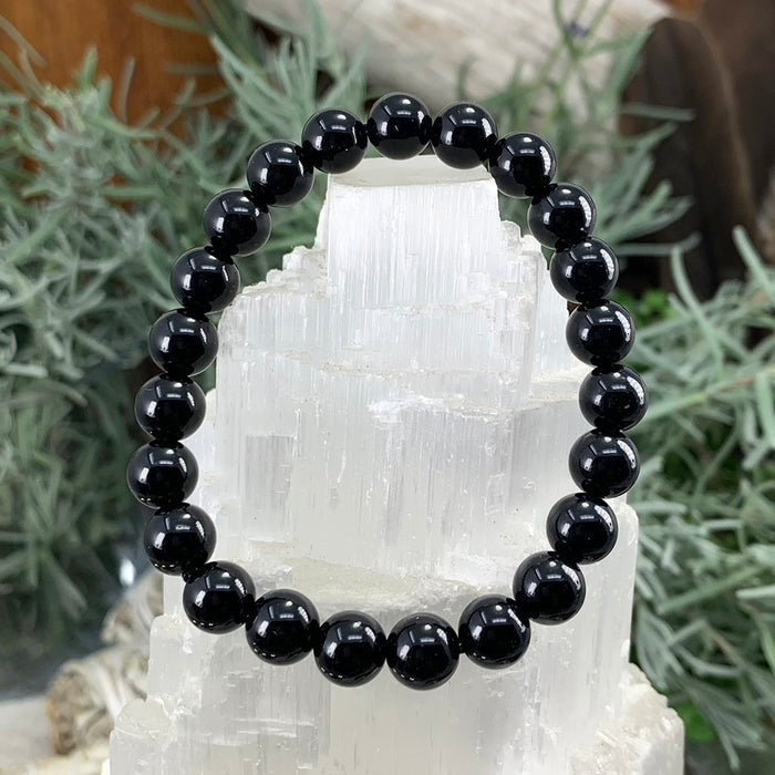 Spirit of Stillness – Obsidian & Agate Cat Totem Set