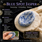 Piedra de preocupación de jaspe de punto azul