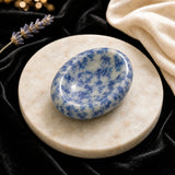 Piedra de preocupación de jaspe de punto azul