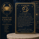 ♋ Cancer - 21 juni - 22 juli - Zodiac Crystal Fusion Set med påse