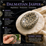 Piedra de preocupación de jaspe dálmata