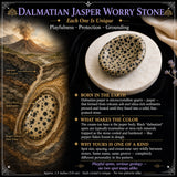 Piedra de preocupación de jaspe dálmata