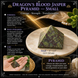 Dragon's Blood Jasper Pyramid - Medium
