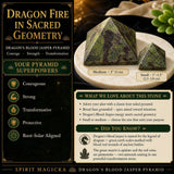 Dragon's Blood Jasper Pyramid - Medium