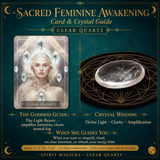 🌙 Sacred Feminine Awakening Oracle Deck & 13 Crystal Companion Set